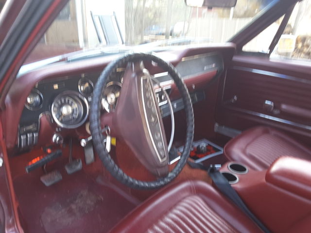 1968 Maroon Ford Mustang Coupe