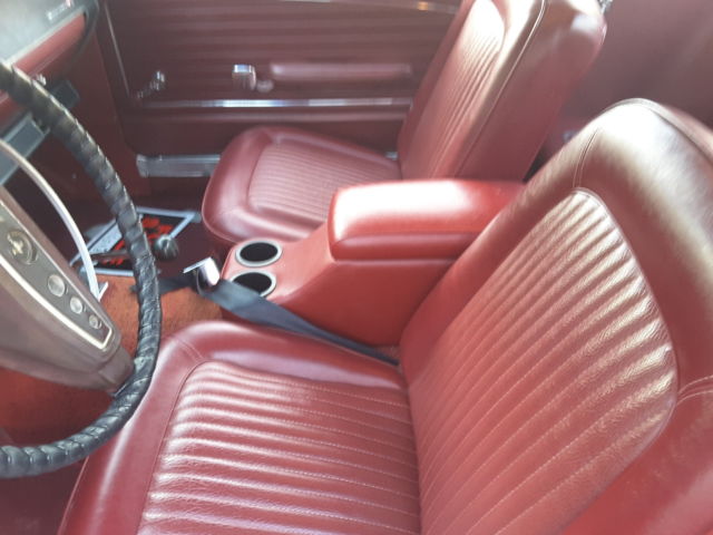 1968 Maroon Ford Mustang Coupe