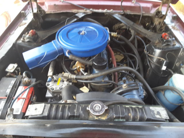 1968 Maroon Ford Mustang Coupe