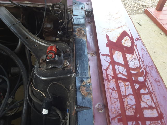 1968 Maroon Ford Mustang Coupe