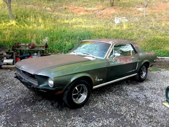 1968 Highland Green Ford Mustang 2 door coupe