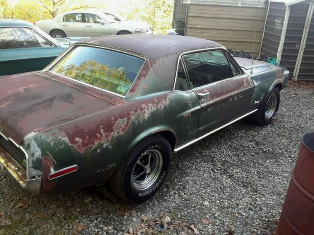 1968 Highland Green Ford Mustang 2 door coupe