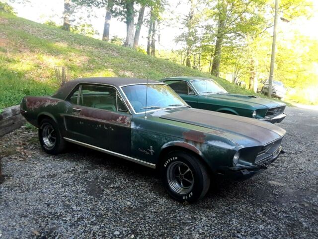 1968 Highland Green Ford Mustang 2 door coupe