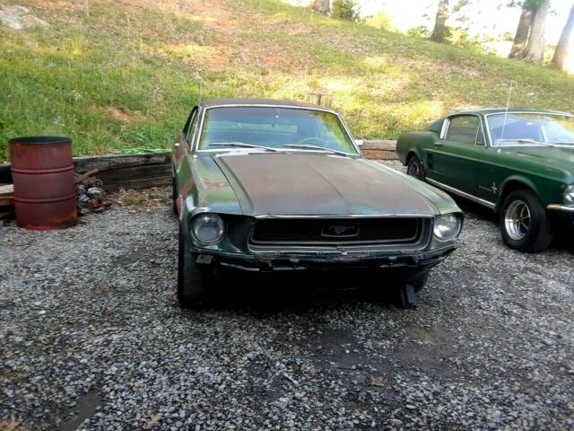 1968 Highland Green Ford Mustang 2 door coupe