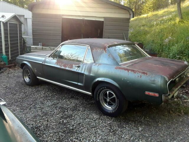 1968 Highland Green Ford Mustang 2 door coupe
