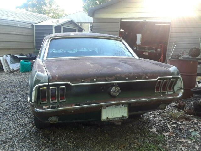 1968 Highland Green Ford Mustang 2 door coupe