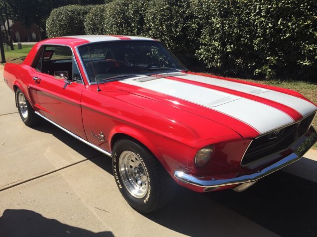 1968 Red Ford Mustang Coupe