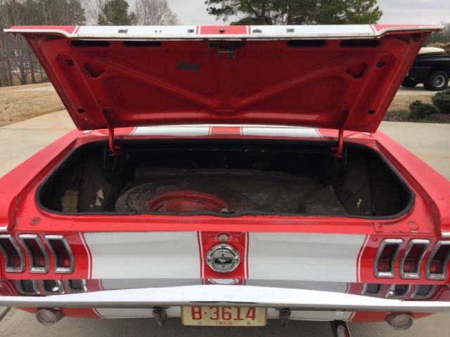 1968 Red Ford Mustang Coupe