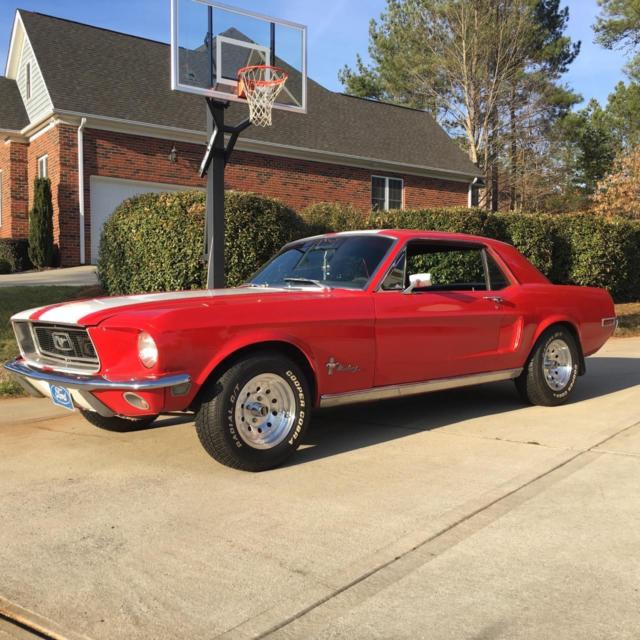 1968 Red Ford Mustang Coupe