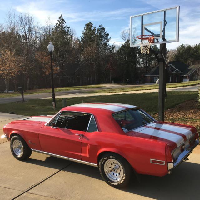 1968 Red Ford Mustang Coupe