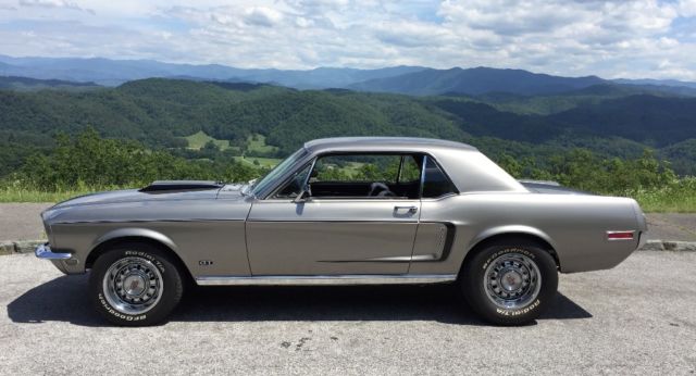 1968 Light Pewter Metsllic Ford Mustang Coupe
