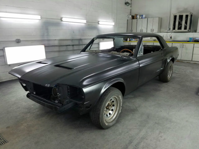 1968 Primed Black Ford Mustang Coupe