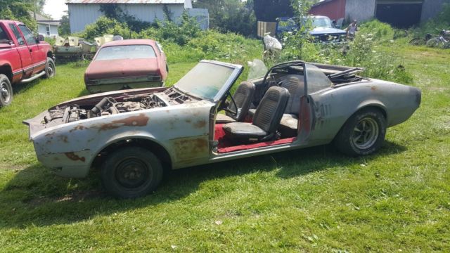 1968 Candy apple red Pontiac Firebird Convertible
