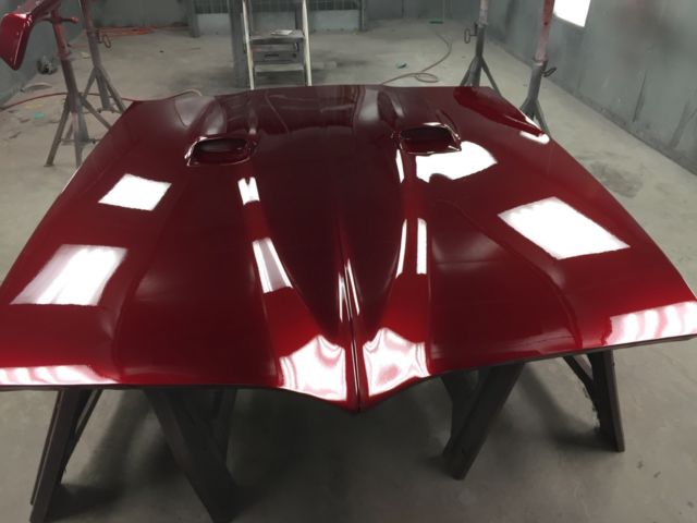 1968 Candy apple red Pontiac Firebird Convertible