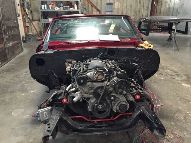 1968 Candy apple red Pontiac Firebird Convertible