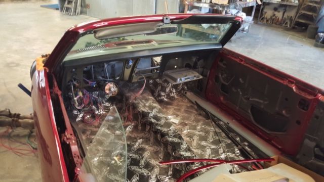 1968 Candy apple red Pontiac Firebird Convertible