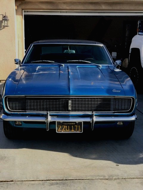 1968 Blue Chevrolet Camaro Coupe