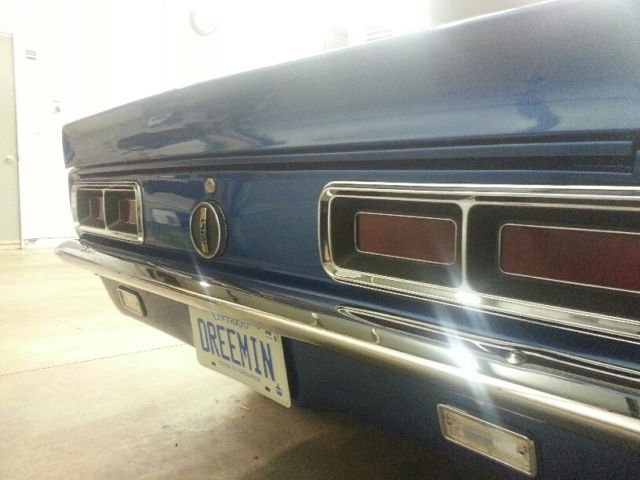 1968 Blue Chevrolet Camaro Convertible