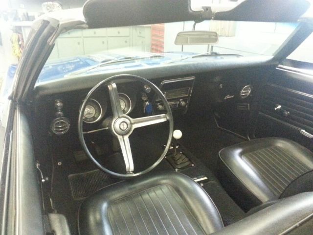 1968 Blue Chevrolet Camaro Convertible