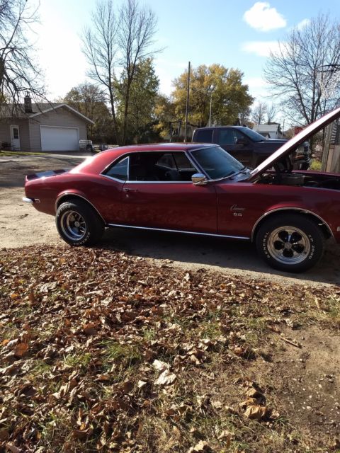 1968 Maroon Chevrolet Camaro Coupe