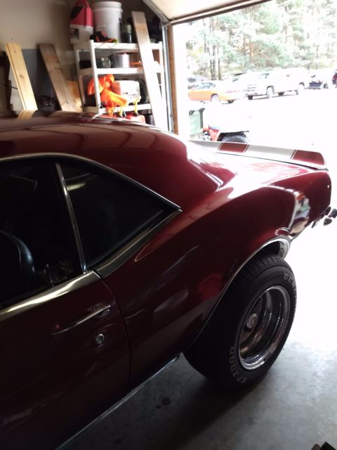 1968 Maroon Chevrolet Camaro Coupe