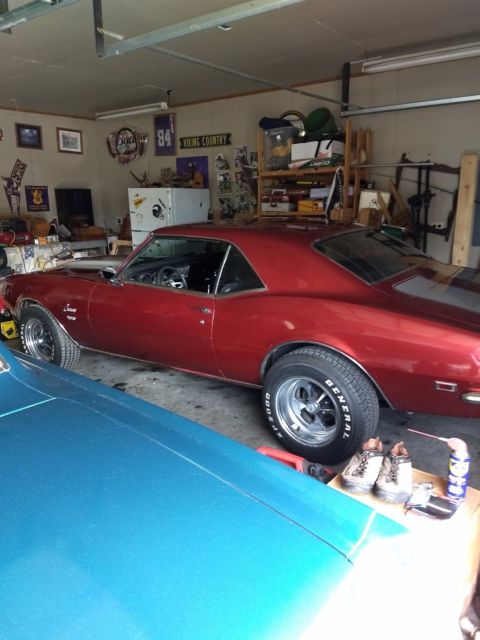 1968 Maroon Chevrolet Camaro Coupe