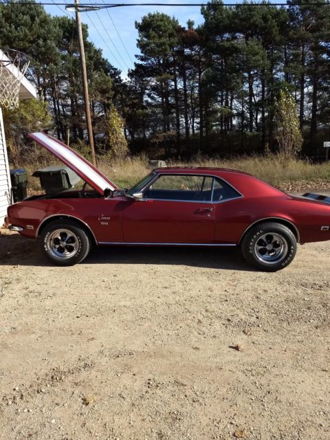 1968 Maroon Chevrolet Camaro Coupe