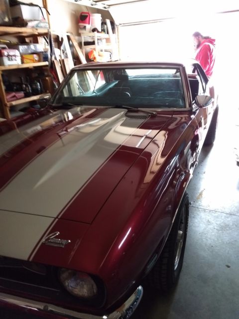 1968 Maroon Chevrolet Camaro Coupe