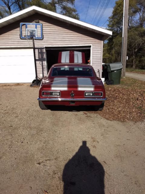 1968 Maroon Chevrolet Camaro Coupe