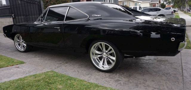 1968 black Dodge Charger Coupe