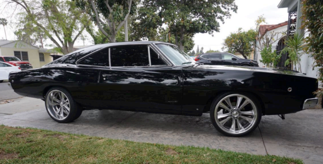 1968 black Dodge Charger Coupe