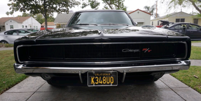 1968 black Dodge Charger Coupe