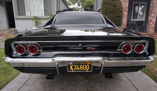 1968 black Dodge Charger Coupe