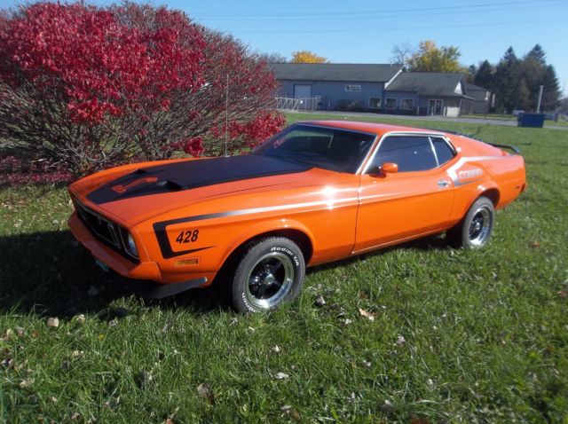 1973 Orange Ford Mustang