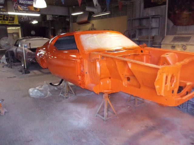 1973 Orange Ford Mustang