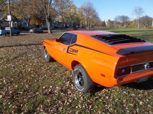 1973 Orange Ford Mustang