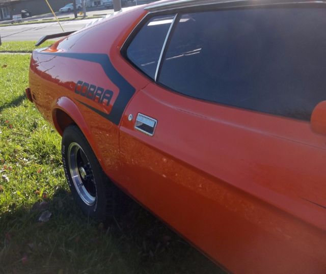 1973 Orange Ford Mustang