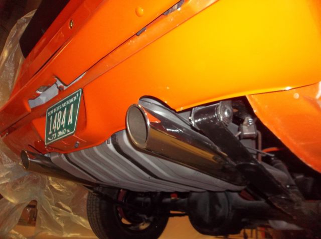 1973 Orange Ford Mustang