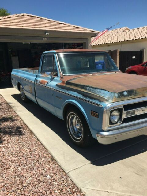 1969 Blue Chevrolet C-10 Standard Cab Pickup