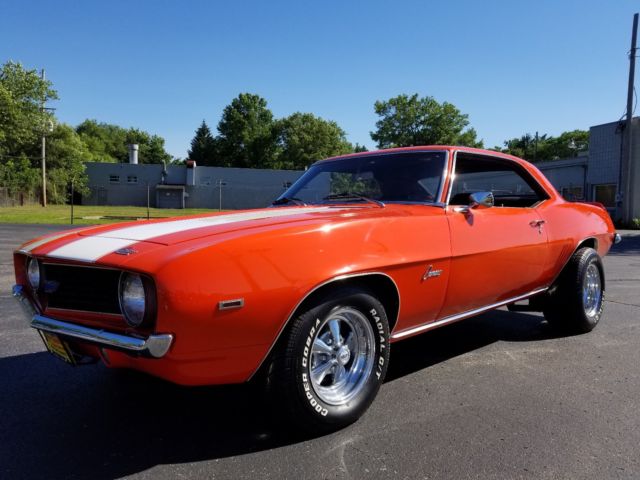 1969 Orange Chevrolet Camaro Coupe