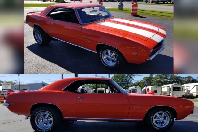 1969 Orange Chevrolet Camaro Coupe