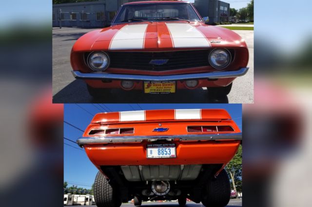 1969 Orange Chevrolet Camaro Coupe