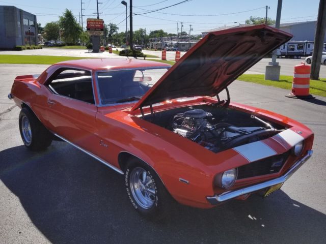 1969 Orange Chevrolet Camaro Coupe