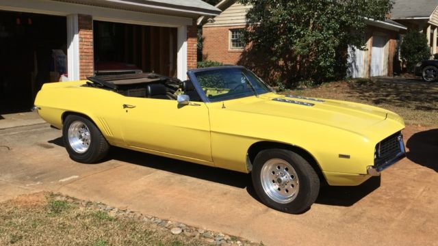 1969 Blue Chevrolet Camaro Convertible