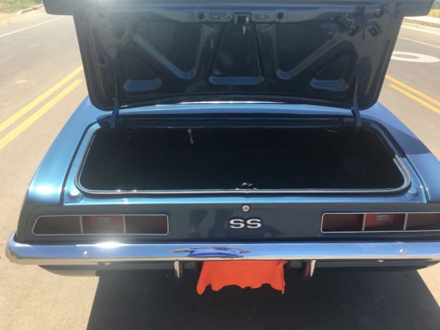 1969 Blue Chevrolet Camaro Convertible