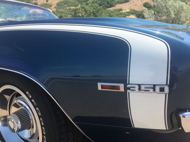 1969 Blue Chevrolet Camaro Convertible
