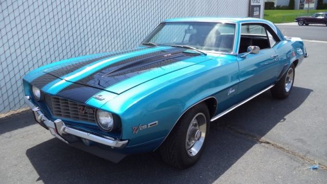 1969 Blue Chevrolet Camaro