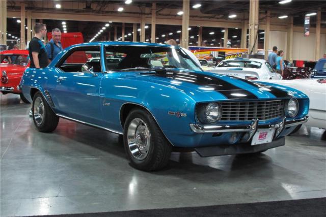 1969 Blue Chevrolet Camaro