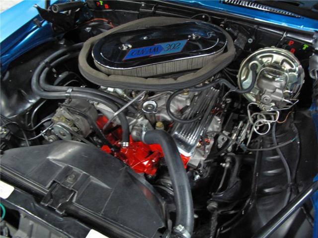 1969 Blue Chevrolet Camaro