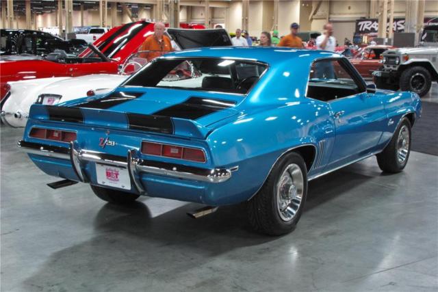 1969 Blue Chevrolet Camaro